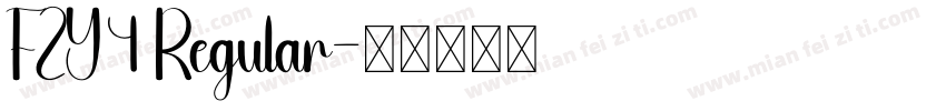 FZY4 Regular字体转换